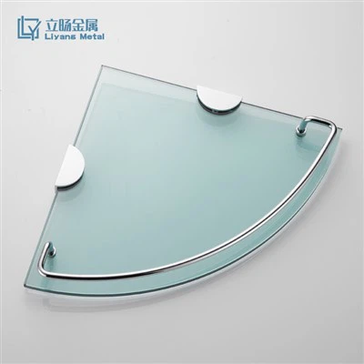 Kotna polica iz kaljenega stekla